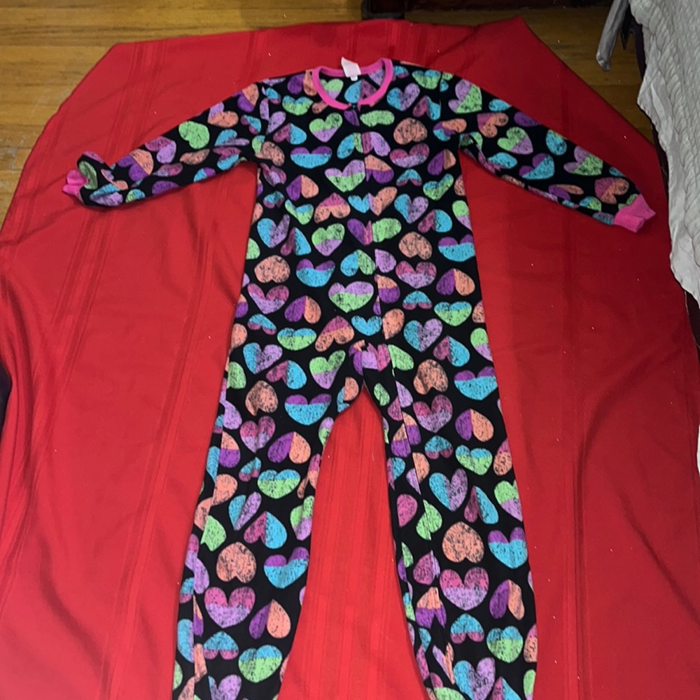 Hearts Footsie Pajamas
